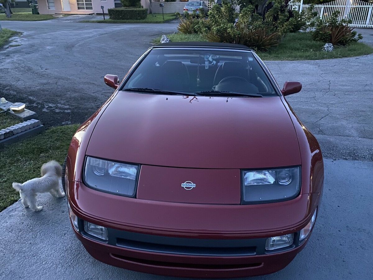 1994 nissan 300zx convertible red rwd automatic coupe