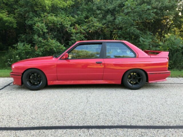 1988 bmw e30 m3, zinnoberrot, clean carfax, no rust!