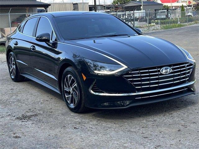 2023 hyundai sonata hybrid blue