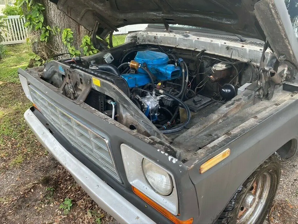 1978 ford f-100 custom inline 6 300 cu project 70% complete rare no reserve