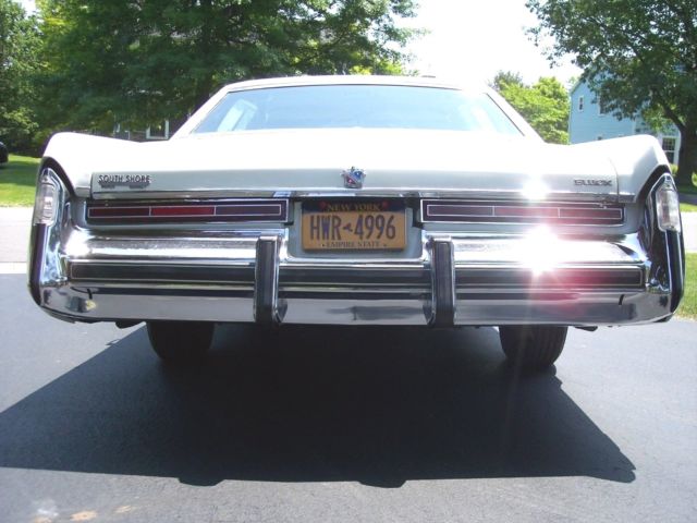 1974 buick electra 225 limited 4 door hardtop-only 30000 miles-white-must sell