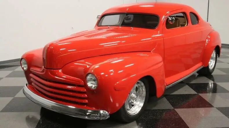 classic vintage chrome fomoco deluxe 454 big block 3-speed auto transmission red