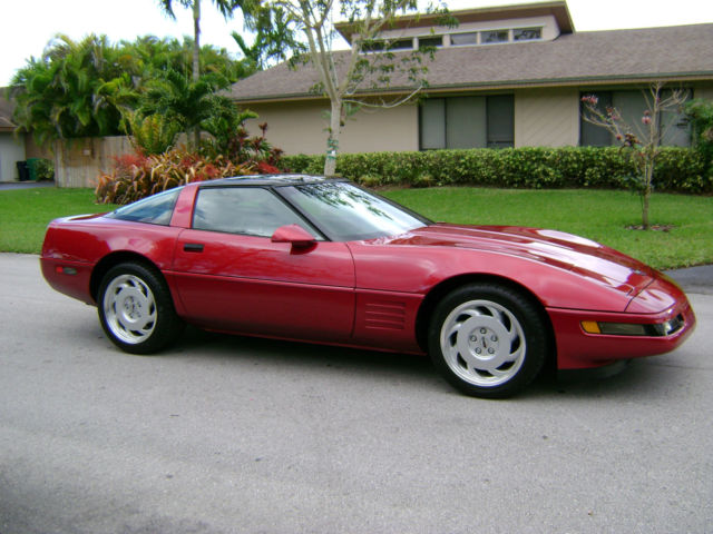 1991 corvette - 20000 orig.mi. - rare burg. met. 1 of 949 - 100% orig. & mint