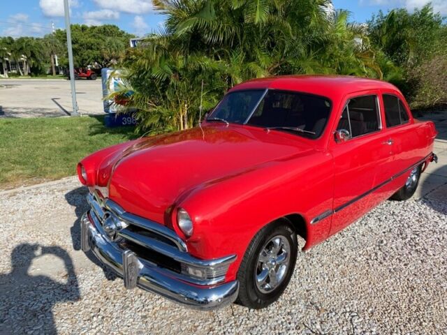 1950 ford custom custom 501 miles red 350 headers in take custom automatic