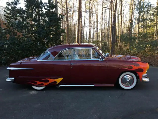 1951 ford victoria ~ period correct custom ~ flathead v8 2x2 intake aod trans