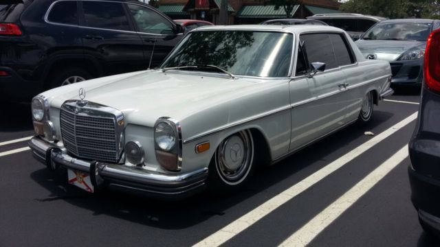 1972 mercedes benz 250c - 72,000 miles !! air bagged - air cond - custom !!