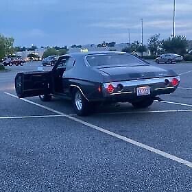 1971 chevrolet chevelle coupe grey rwd manual coupe
