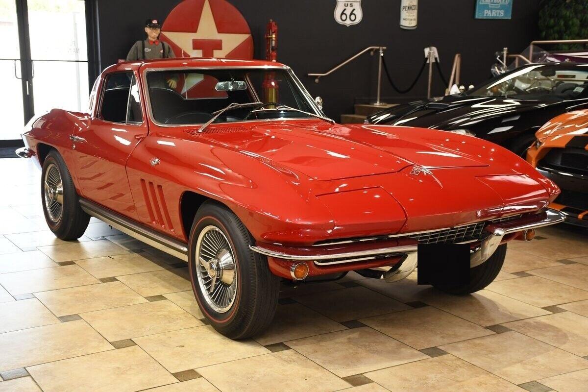 1965 chevrolet corvette coupe l76 red highly desirable coupe