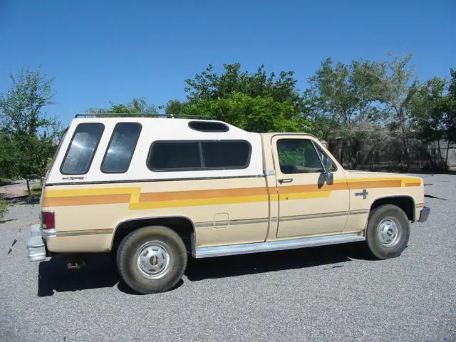 classic orig.1987 chevrolet silverado r-20 camper special p/u many options
