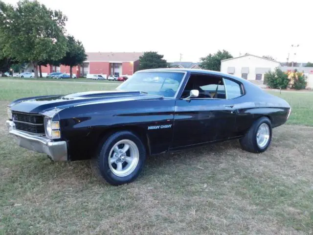1971 heavy chevy ultra black big block 4-speed