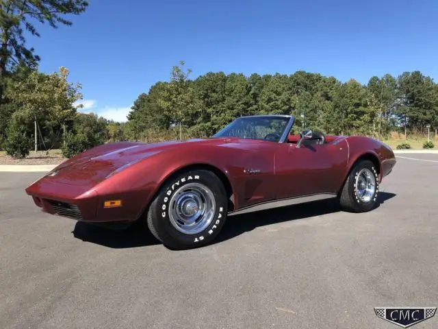 1974 corvette l-82 350hp #'s match convertible 4spd both tops al knoch rare