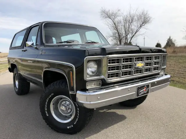 1978 chevrolet blazer 19512 miles midnight black suv ls9 350ci v8 3 speed autom