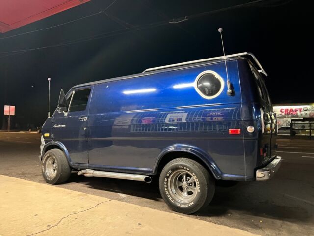 1974 ford e-series van blue fwd automatic