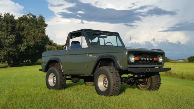 1969 ford bronco sport army green
