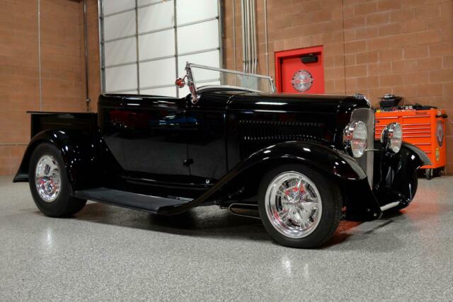 1932 ford roadster pickup show truck 100% steel zz6 motor leather high end build