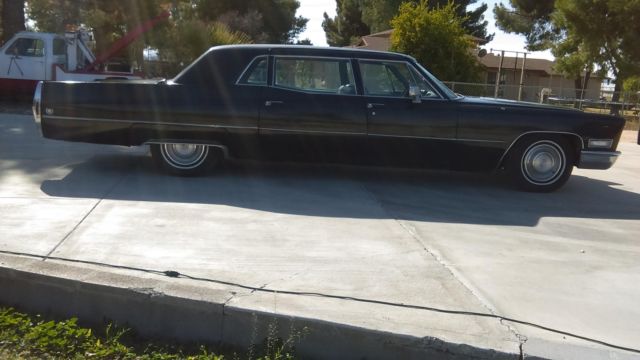 1968 cadillac fleetwood 75 limousine 4-door7.7l 80k orig mi new tires runs great