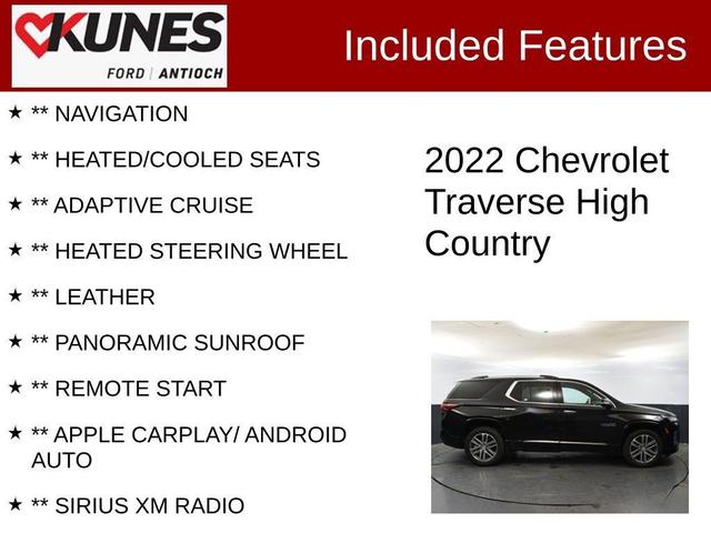 2022 chevrolet traverse high country