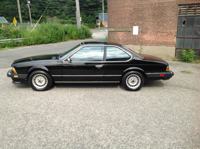 1985 bmw 635csi 5 speed coupe 2-door 3.5l black/black no reserve nr 168k miles
