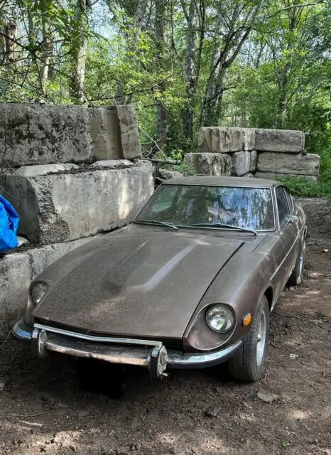 1973 datsun 240z coupe orange rwd manual