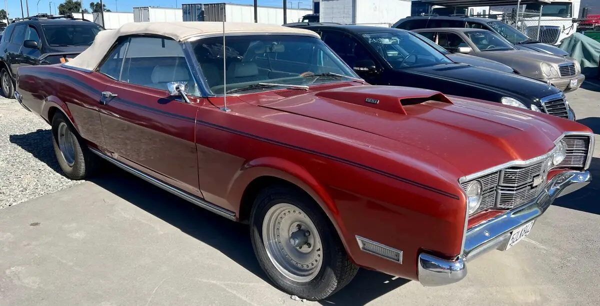 1969 mercury montego convertible red mx
