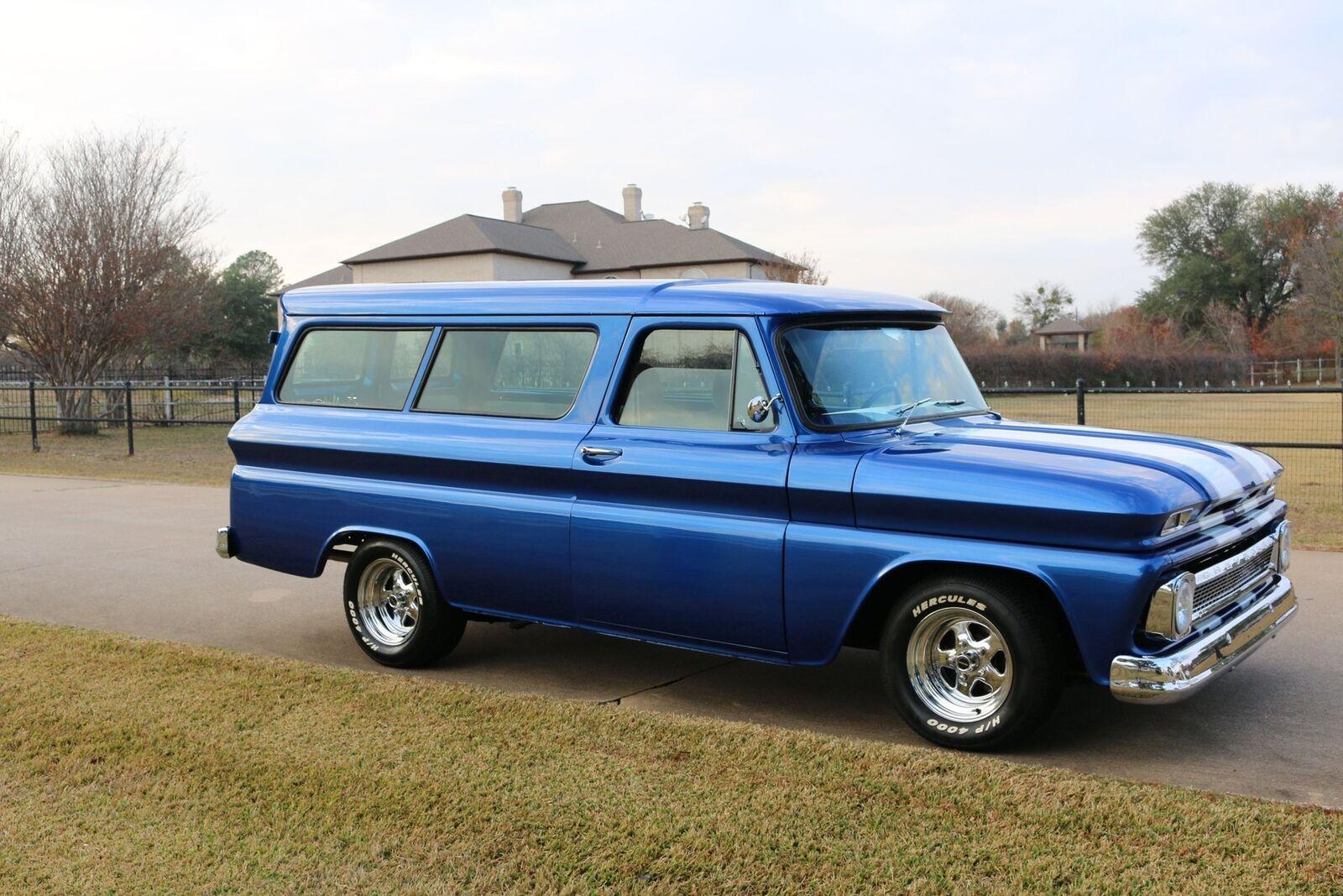 1965 chevrolet c10 cloth viper blue with white racing stripes
