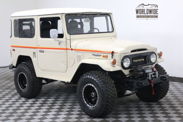 1974 tan fj40 restored v8 ps 4 wheel disc brakes!