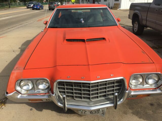 1972 ford ranchero gt tn orange shelby rims runs great