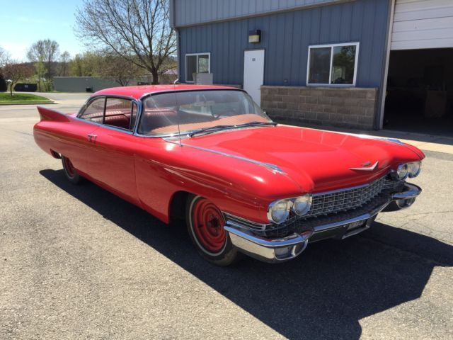 1960 cadillac coupe red on red buy it now