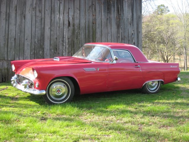 1955 ford thunderbird, both tops, a/c, power steering, nice