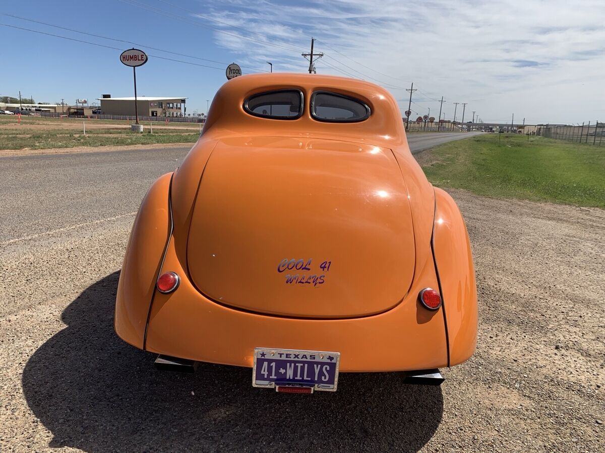 1941 willys aero orange speedway coupe