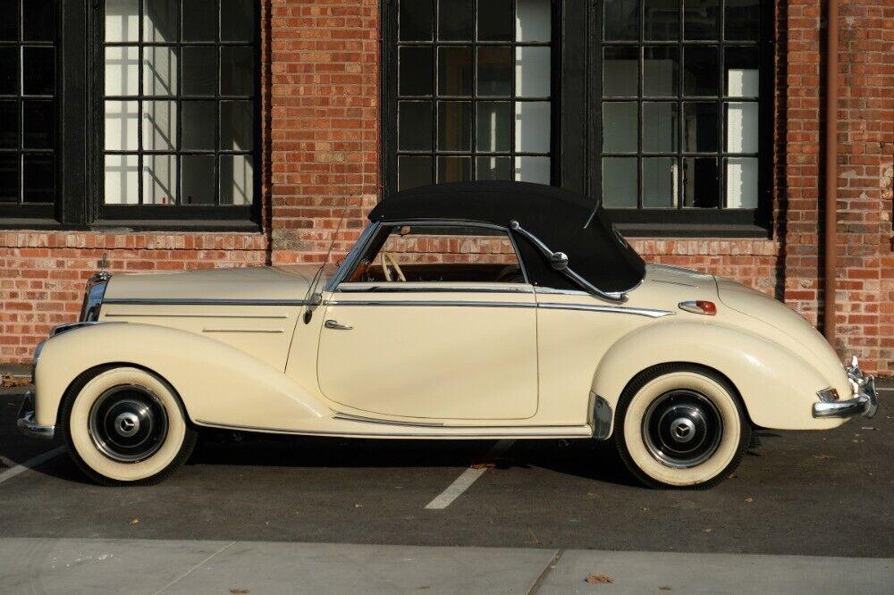 1952 mercedes benz 200 series ivory with red interior