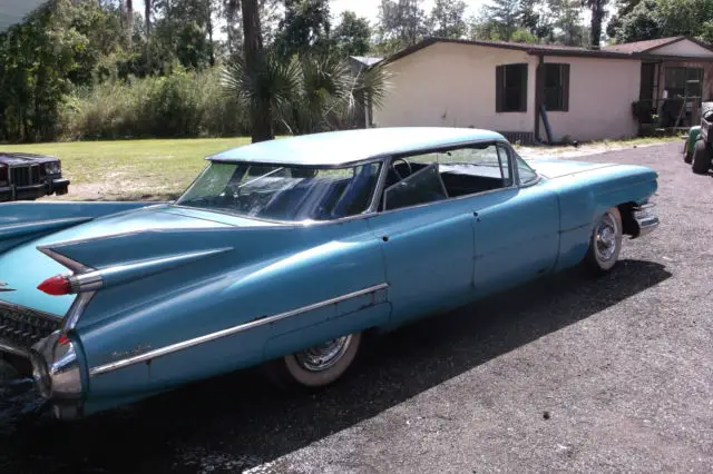 1959 cadillac deville flattop barn find!