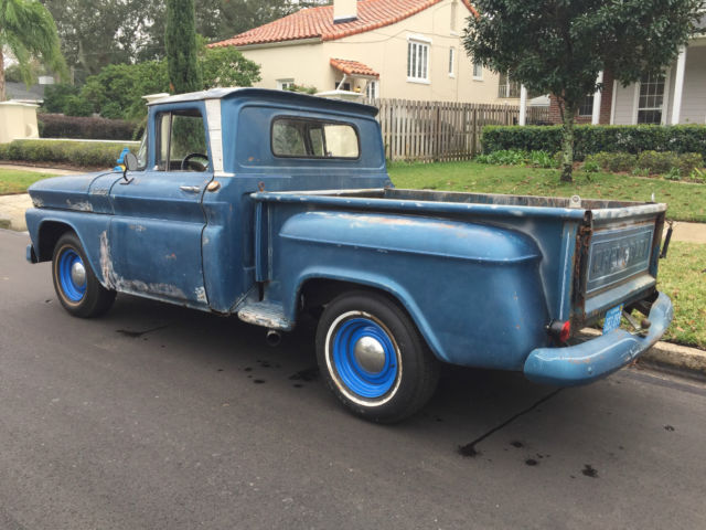 1965 c10 chevy chevrolet stepside truck ratrod