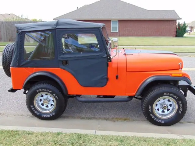 custom restored 1975 amc jeep cj-5 with 258ci i-6 4x4 3-speed transmission