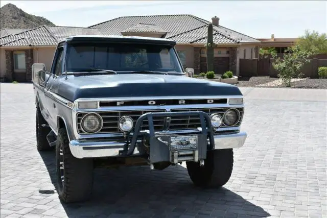 1974 ford 4x4 f250 ranger xlt w a/c (highboy) arizona truck with no rust!