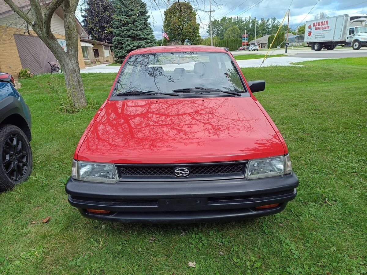 1994 subaru justy dl 5-speed 2 door collector barn find under 500 miles