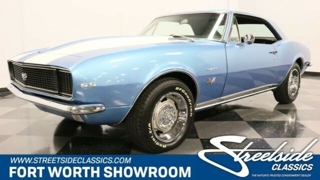 classic vintage chevy big block 454 v8 4 speed manual blue