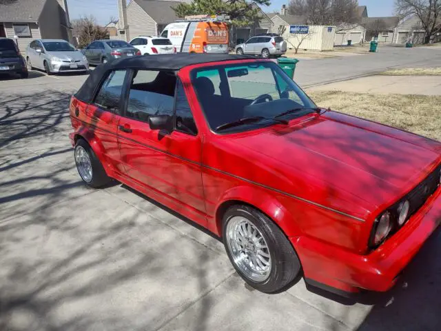 1990 volkswagen cabriolet convertible red fwd manual