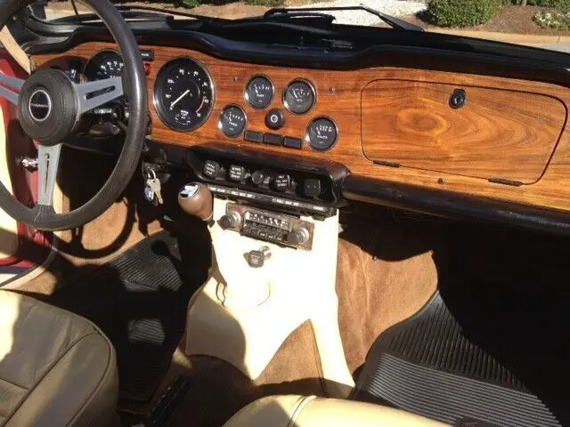 red 1975 triumph tr6 152.4 ci inline 6cyl i6 4-spd manual available now!