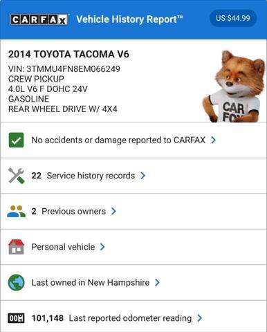 2014 toyota tacoma base