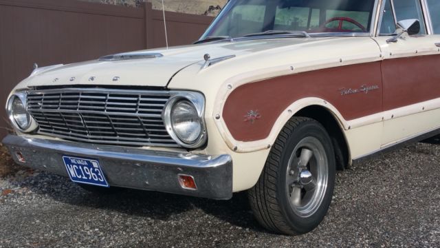 1963 ford falcon 260 v8 squire wagon, original paint, re-built mechanicals