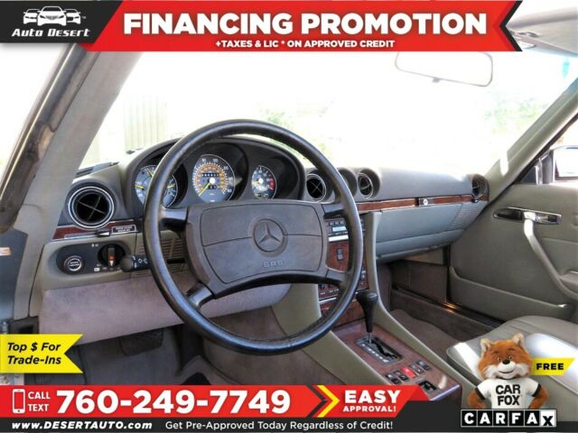 1986 mercedes-benz 560 convertible, blue with 84,460 miles available now!