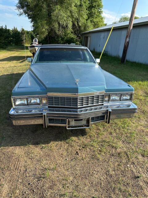 1977 cadillac fleetwood limo sedan blue rwd automatic
