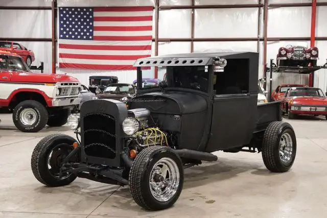 1929 ford model a pickup 1 matte black pickup truck 289ci v8 automatic