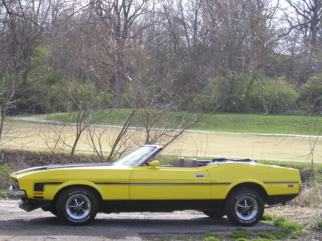 super sharp 1972 mustang convertible "sunshine yellow" two owner! strong v/8!