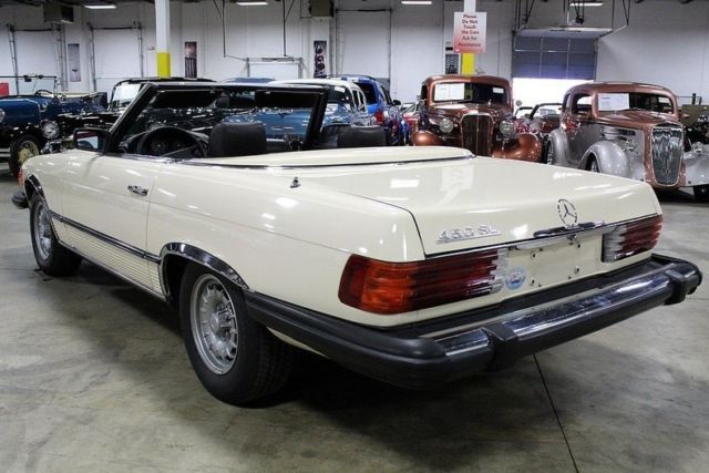 1980 mercedes-benz 450 sl 87417 miles beige / tan convertible 4.5 liter v8 auto