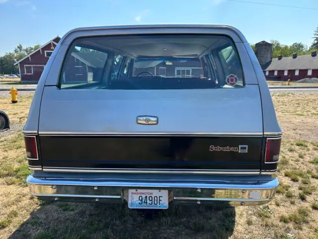 1979 gmc suburban suv black 4wd manual