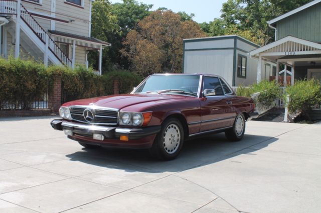 1986 mercedes benz 560sl, desert red, original paint, 48k miles