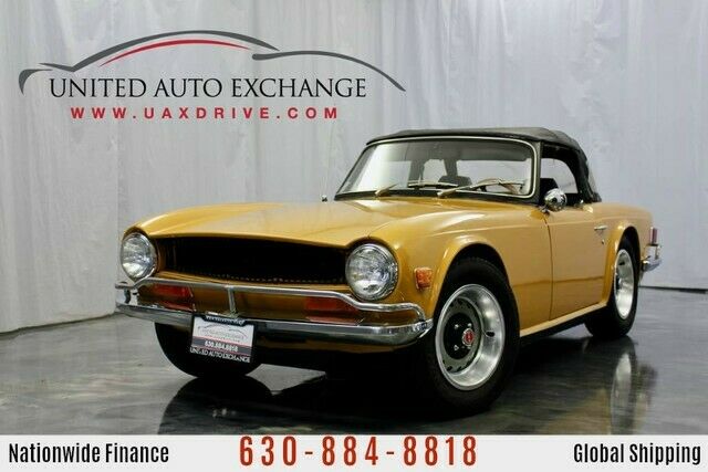 1971 triumph tr6 carbureted straight v6 engine 4 speed manual trans 41480 miles