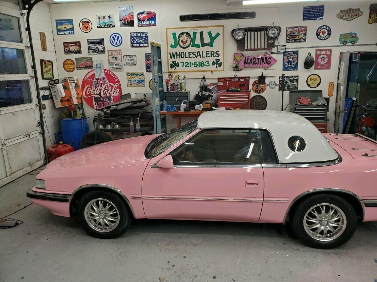 1990 chrysler tc maserati by maserati pink convertible no reserve